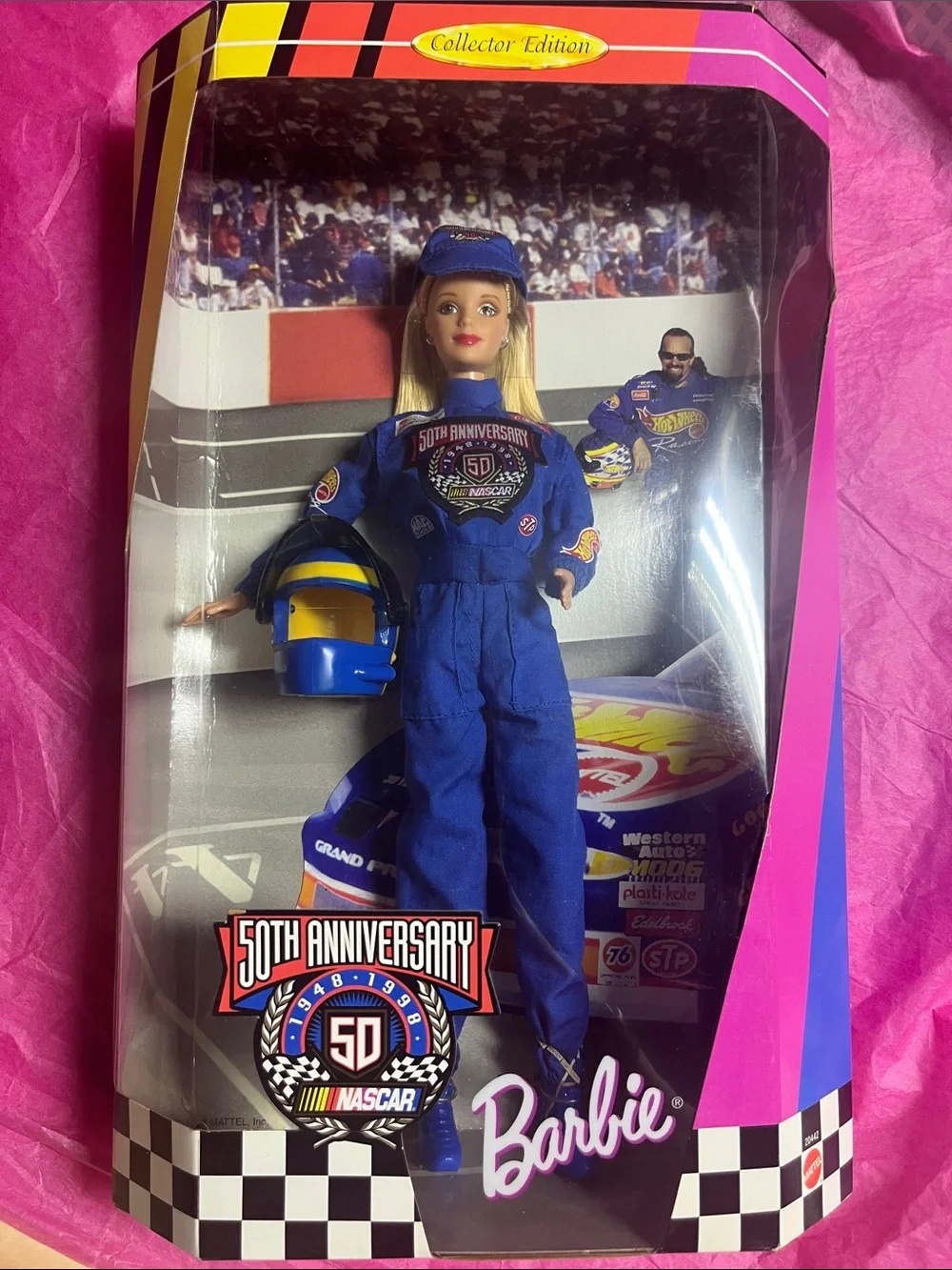 1998 Mattel NASCAR 50th Anniversary Collector Edition Barbie (Model #20442) NRFB